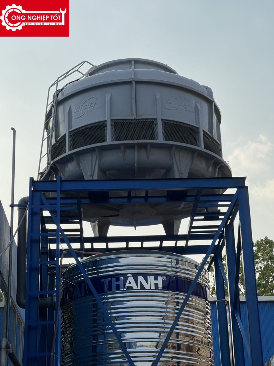 Hình ảnh thực tế tháp giải nhiệt Alpha 150RT